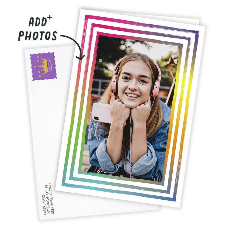 Hallmark Personalized Rainbow Frame Photo Card