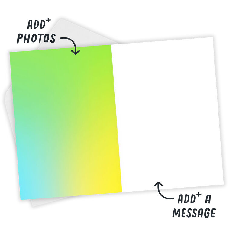 Hallmark Personalized Rainbow Frame Photo Card