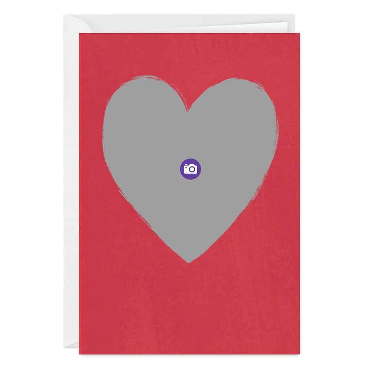 Hallmark Personalized Red Heart Frame Photo Card
