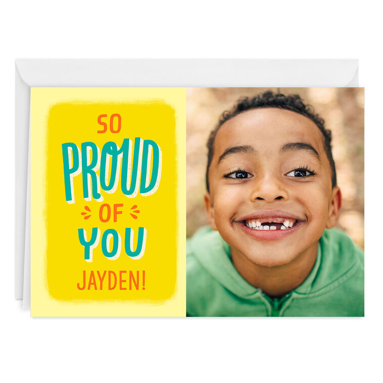 hallmark Personalized So Proud of You Photo Card