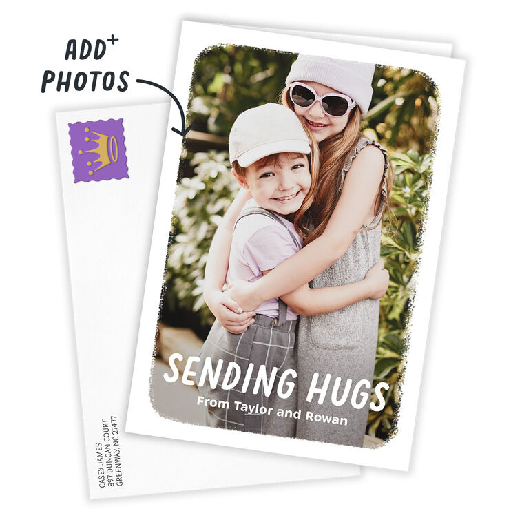 Hallmark Personalized White Outline Photo Card