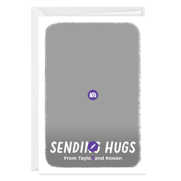 Hallmark Personalized White Outline Photo Card