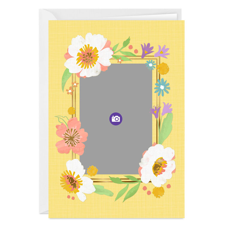 Hallmark Personalized Wildflowers Frame Photo Card