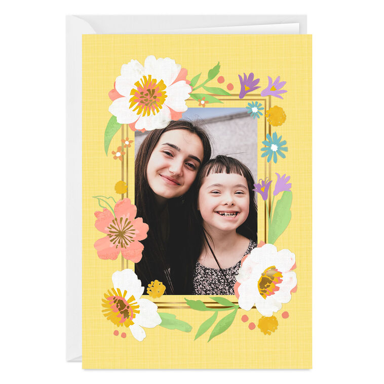 hallmark Personalized Wildflowers Frame Photo Card