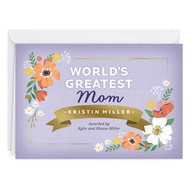 hallmark Personalized World’s Greatest Award Card