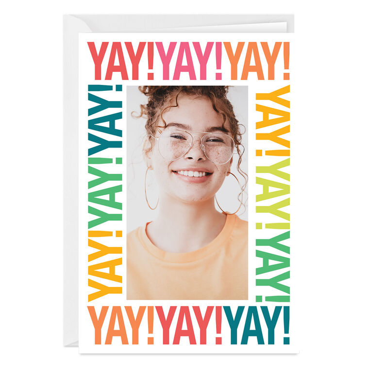 hallmark Personalized Yay Celebration Photo Card