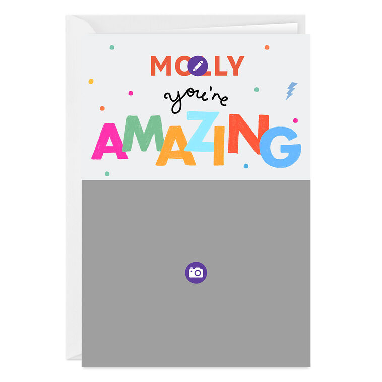 Hallmark Personalized You're Amazing Photo Card