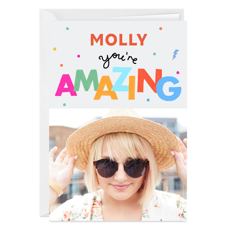 hallmark Personalized You're Amazing Photo Card