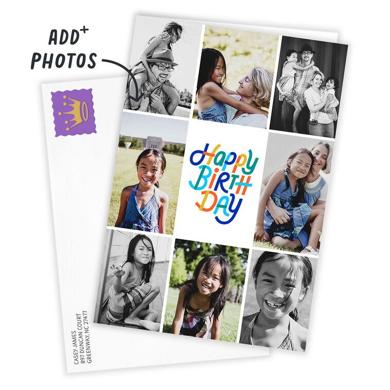 Hallmark Photo Collage Frame Custom Birthday Card