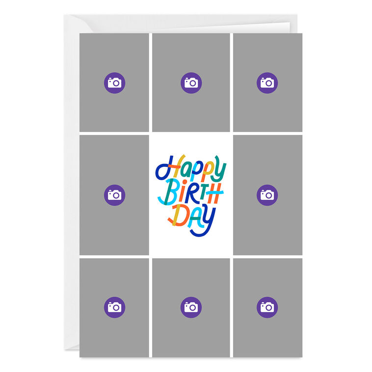 Hallmark Photo Collage Frame Custom Birthday Card