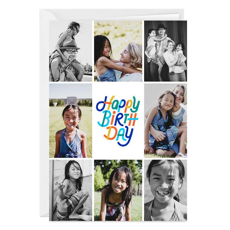 hallmark Photo Collage Frame Custom Birthday Card