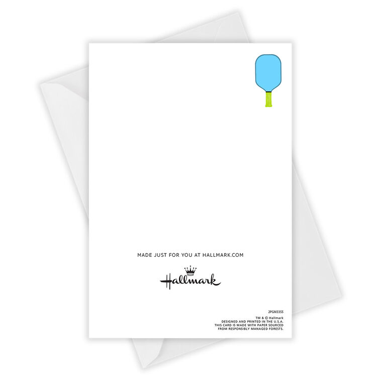 Hallmark Pickleball Funny Custom Birthday Card