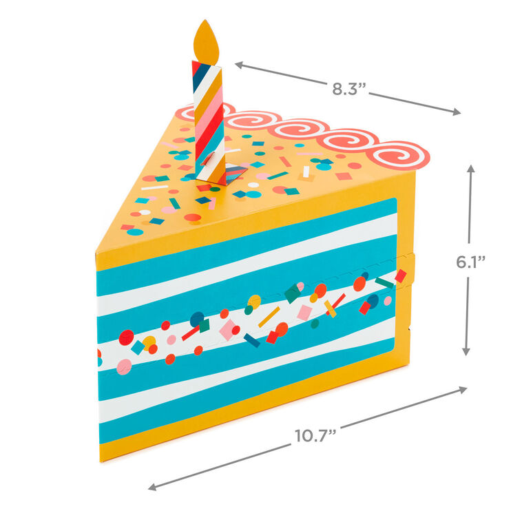 Hallmark Piece Of Cake Fun-Zip Gift Box