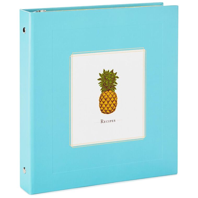 hallmark Pineapple Recipe Organizer Book