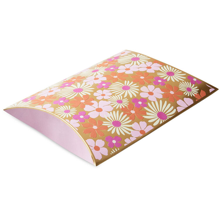 hallmark Pink and Orange Floral Pillow Box