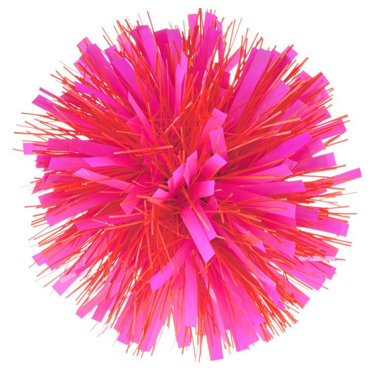 hallmark Pink and Orange Pom-Pom Gift Bow 5.5"