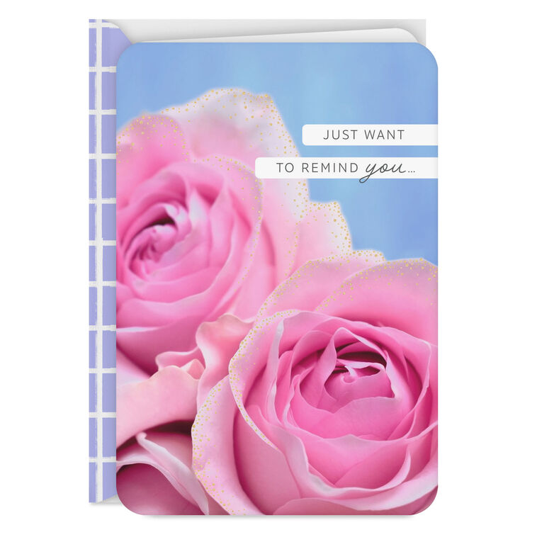 hallmark Pink Roses Love Card