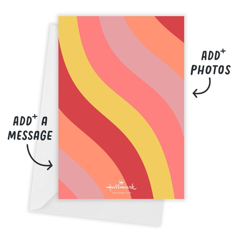 Hallmark Pink Waves Birthday Invitation
