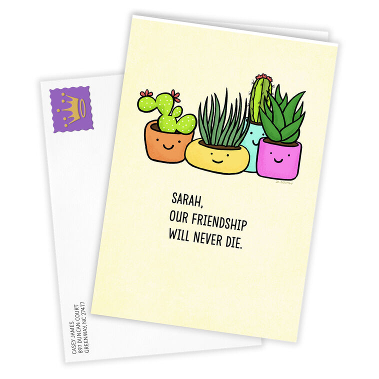 Hallmark Plants Funny Custom Friendship Card