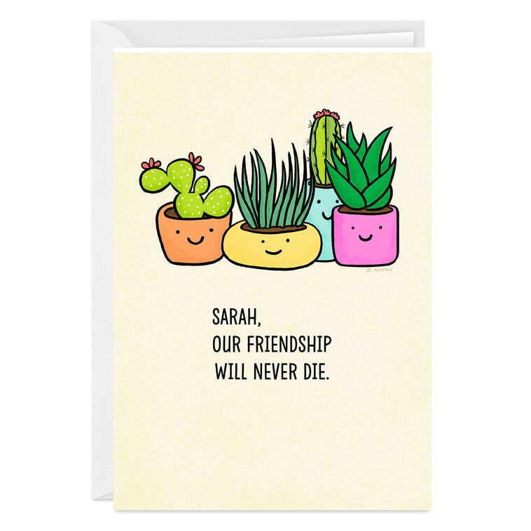 hallmark Plants Funny Custom Friendship Card