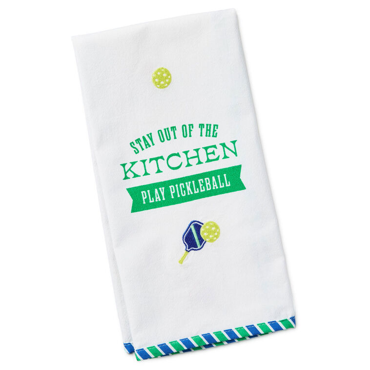 hallmark Play Pickleball Tea Towel 18x26