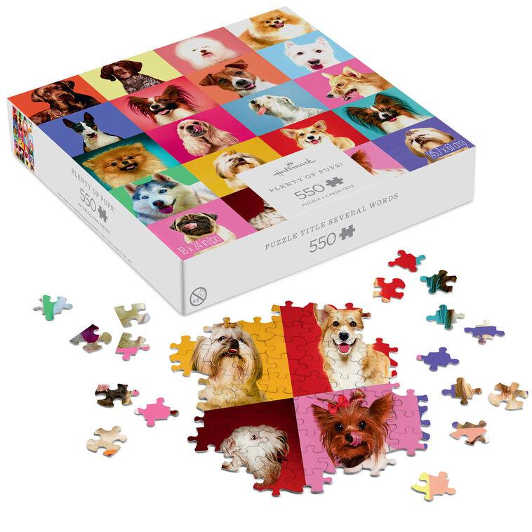Hallmark Plenty Of Pups 550-Piece Jigsaw Puzzle