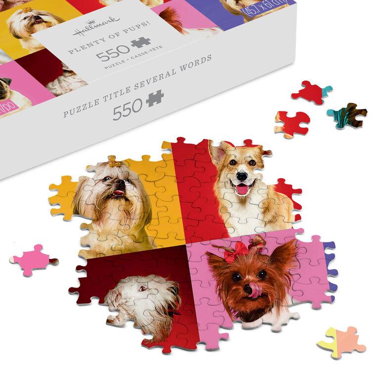 Hallmark Plenty Of Pups 550-Piece Jigsaw Puzzle