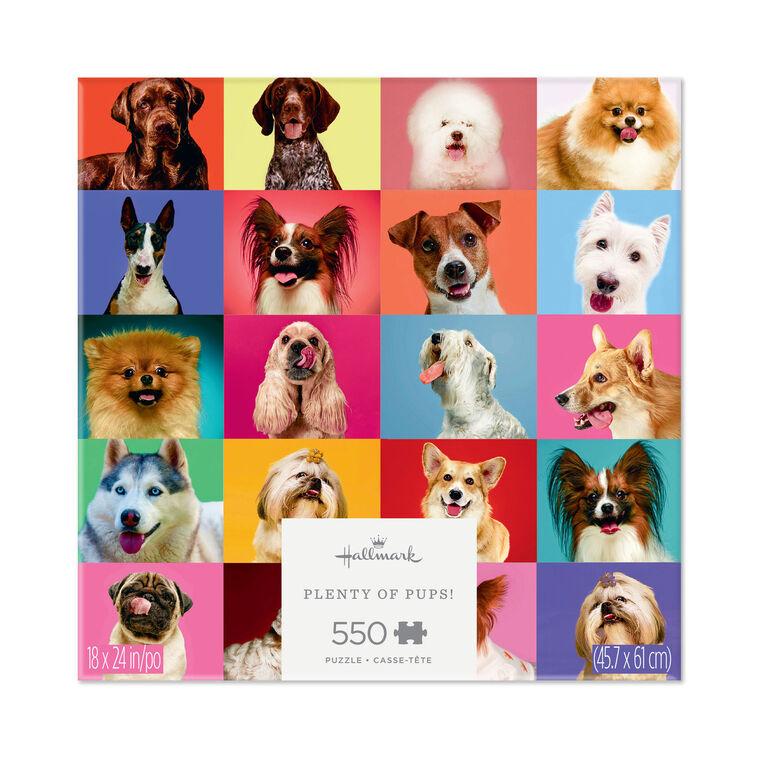 hallmark Plenty of Pups 550-Piece Jigsaw Puzzle