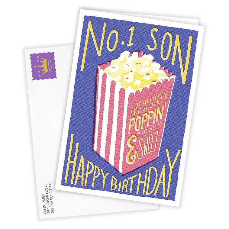 Hallmark Popcorn Fun Custom Birthday Card For Son