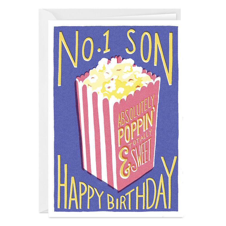 hallmark Popcorn Fun Custom Birthday Card for Son