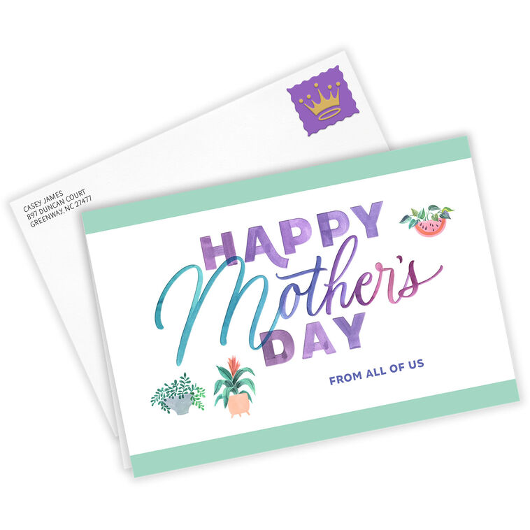 Hallmark Potted Plants Custom Mother's Day Card