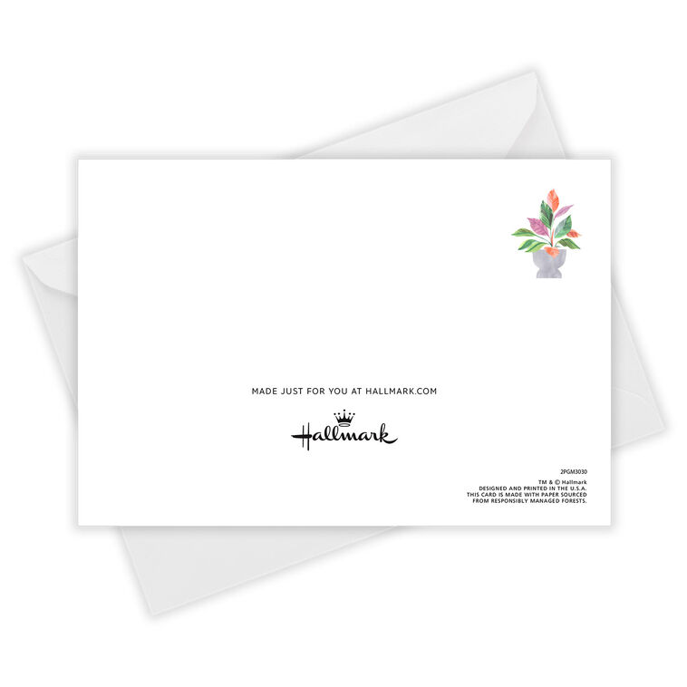 Hallmark Potted Plants Custom Mother's Day Card