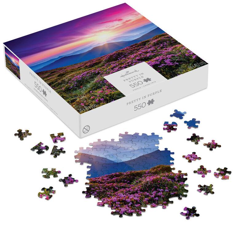 Hallmark Pretty In Purple 550-Piece Jigsaw Puzzle