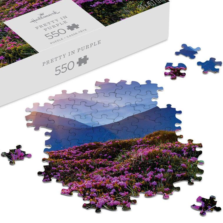 Hallmark Pretty In Purple 550-Piece Jigsaw Puzzle