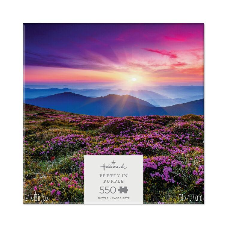 hallmark Pretty in Purple 550-Piece Jigsaw Puzzle