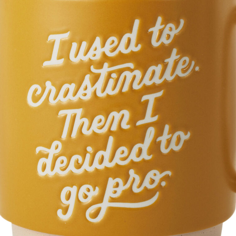 Hallmark Procrastinate Funny Mug 16 Oz