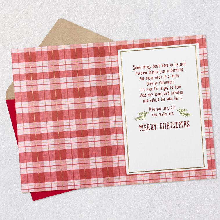 Hallmark Proud To Call You Son Christmas Card