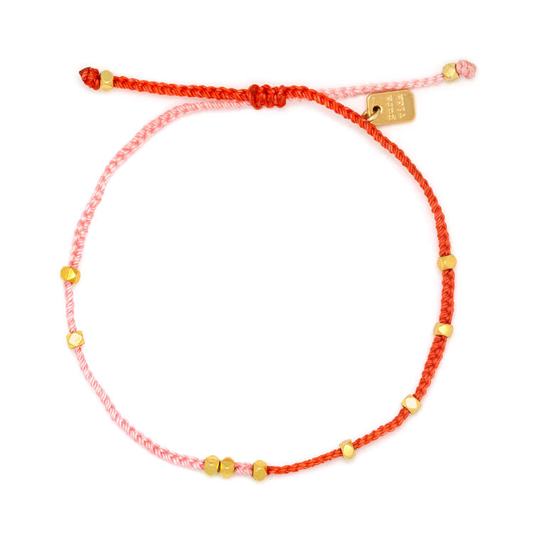 hallmark Pura Vida Pink and Red Dainty Bracelet
