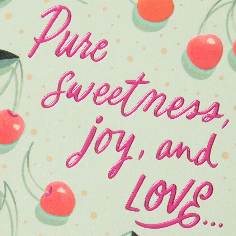 Hallmark Pure Sweetness Joy And Love Birthday Card