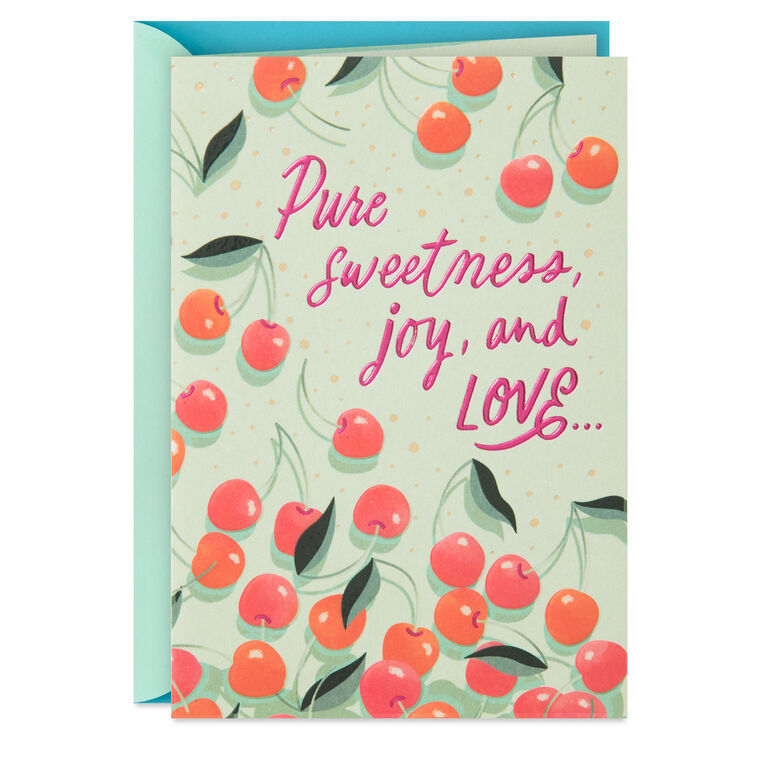 hallmark Pure Sweetness Joy and Love Birthday Card
