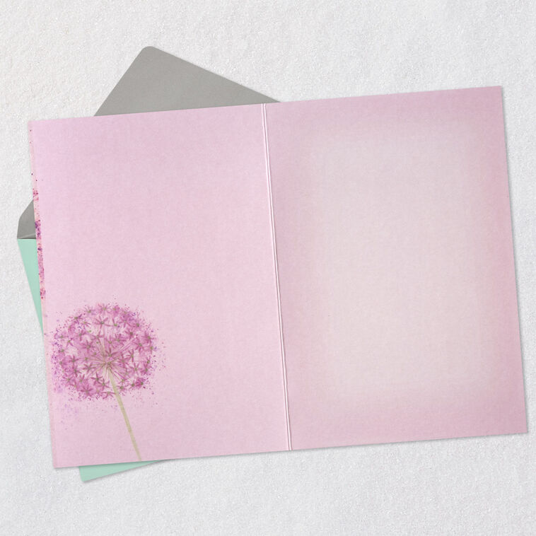 Hallmark Purple Allium Flower Blank Card