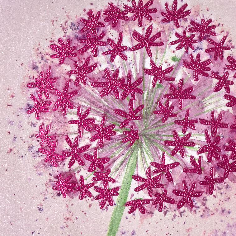 Hallmark Purple Allium Flower Blank Card