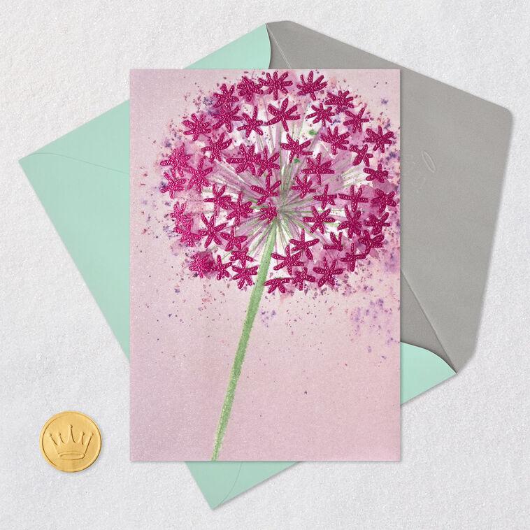 Hallmark Purple Allium Flower Blank Card