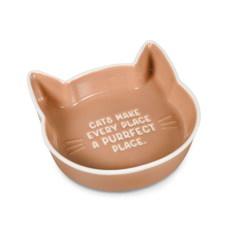 hallmark Purrfect Place Cat-Shaped Trinket Dish