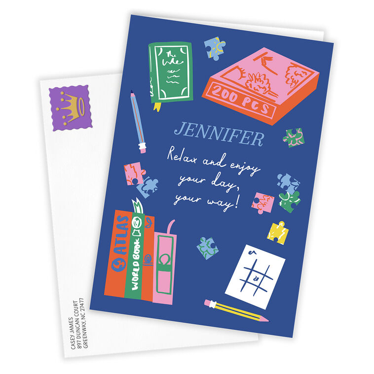 Hallmark Puzzles And Books Custom Birthday Card