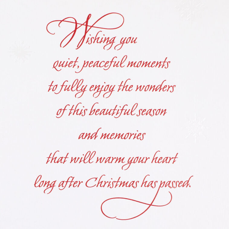 Hallmark Quiet Peaceful Moments Christmas Card