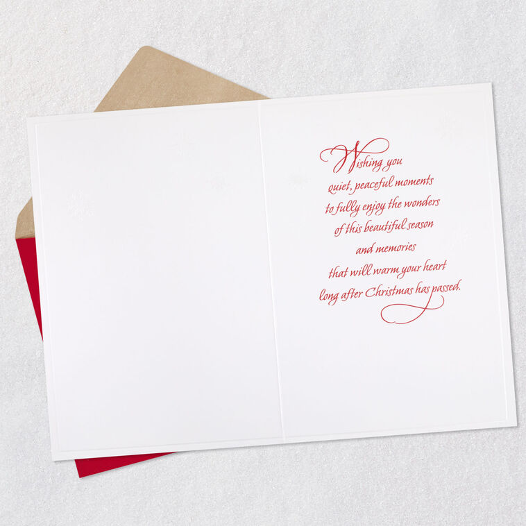 Hallmark Quiet Peaceful Moments Christmas Card