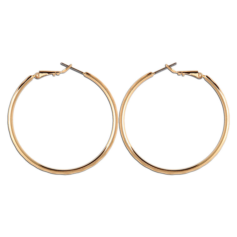 hallmark Rain Jewelry Gold Wire Hoop Earrings