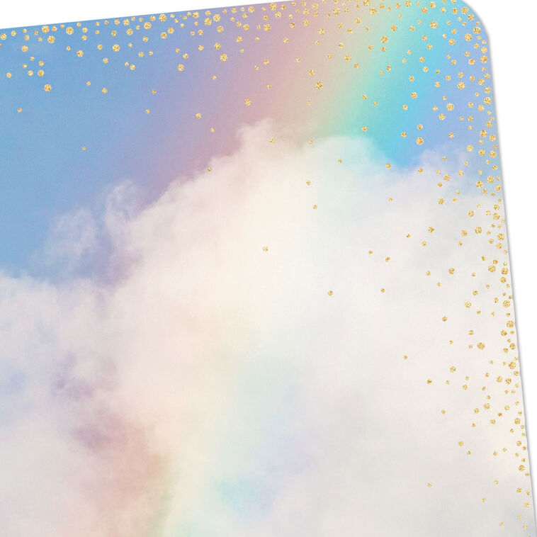 Hallmark Rainbow And Clouds Blank Card