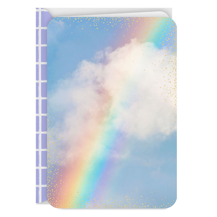 hallmark Rainbow and Clouds Blank Card